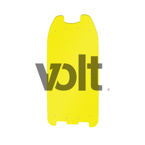 CARBON REVO DOUBLURE DE DECK 3MM JAUNE - DUALTRON 1/RAPTOR