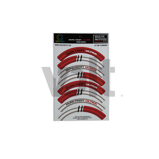 CARBON REVO STICKER JANTES ROUGE ET BLANC - DUALTRON ULTRA/THUNDER