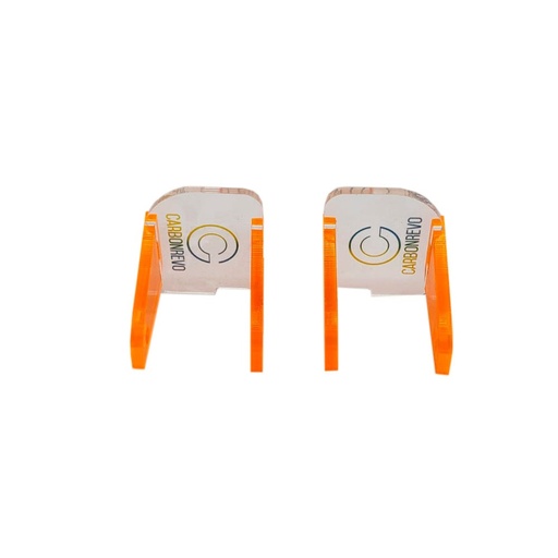 [CRV00039] CARBONREVO FRONT LED COVER TRANSLUCENT ORANGE - 1 PAIR - DUALTRON RAPTOR